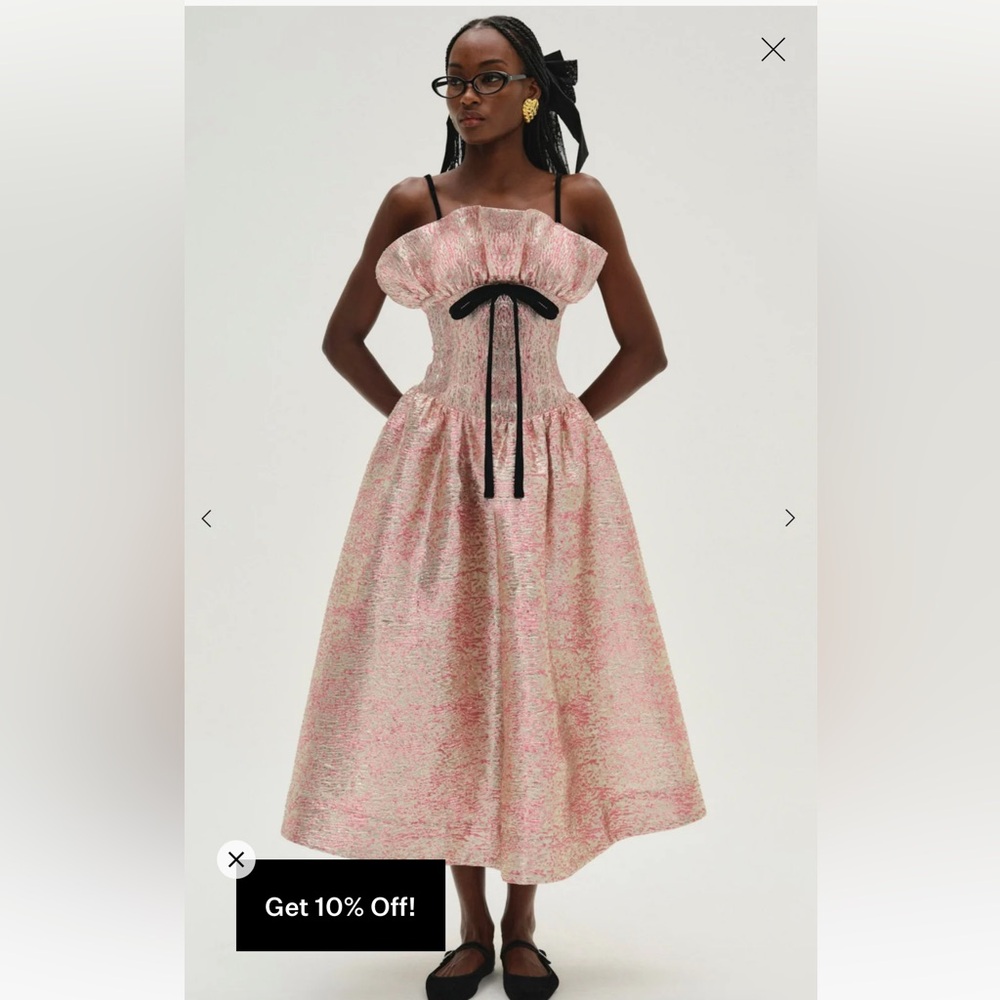 For love & lemons Solstice Shimmer Midi Dress